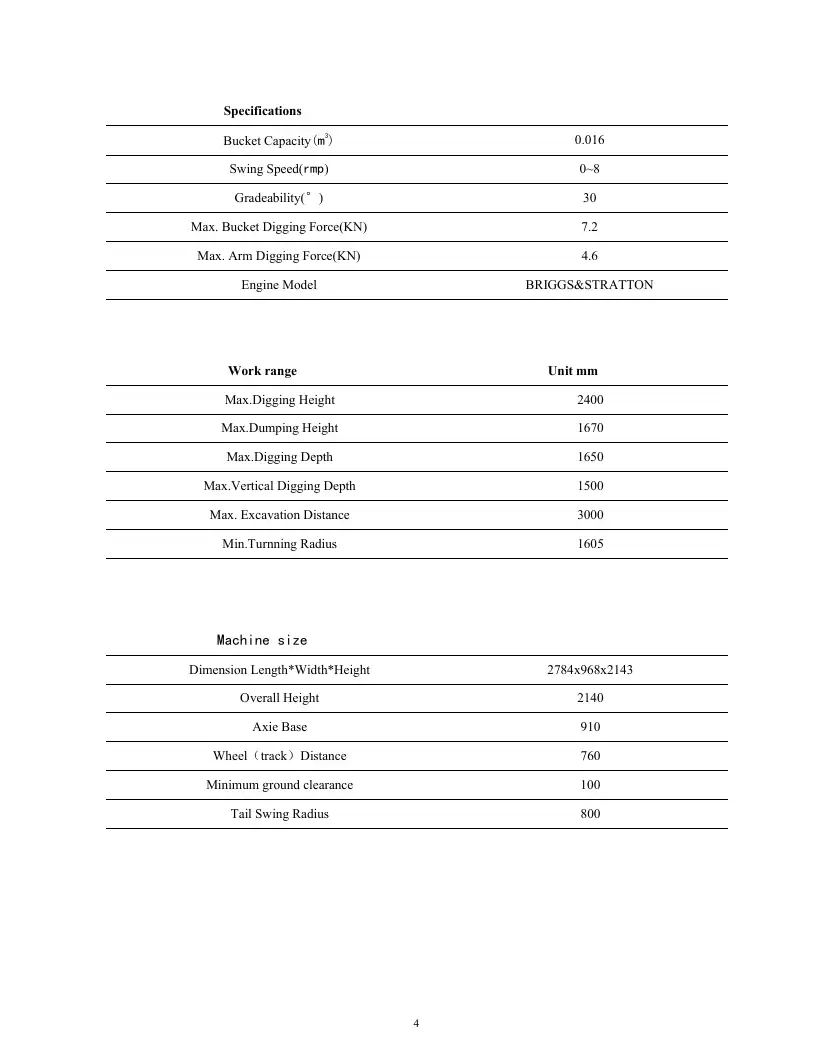AGT H12 Operation & Maintenance manual, page 5