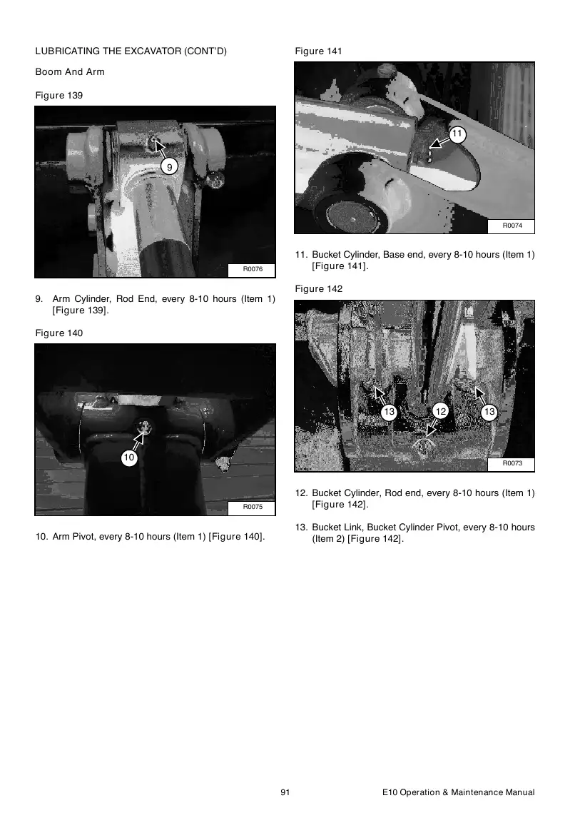 Bobcat E10 operation and maintenance manual — 6986787-EN, page 91