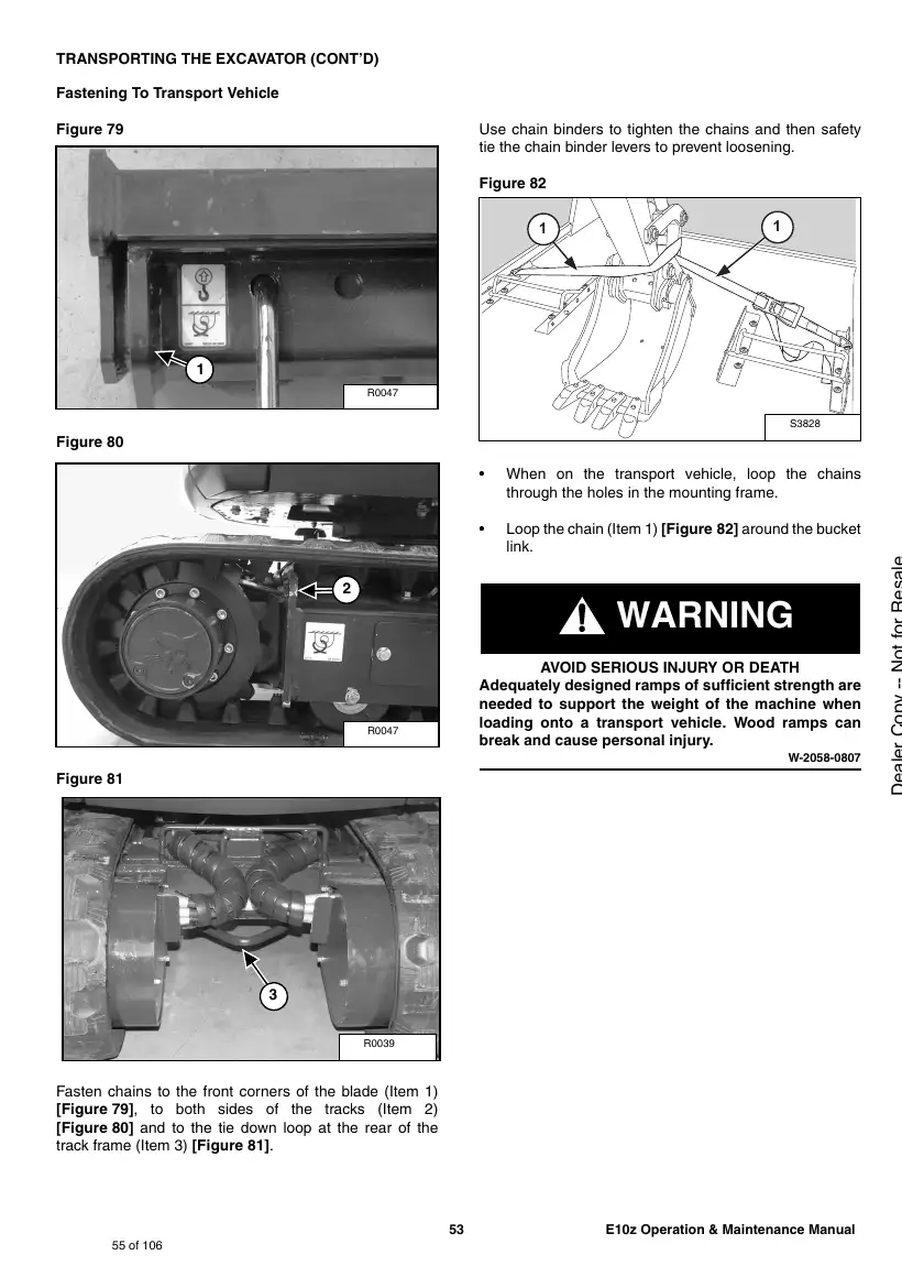 Bobcat E10z operation and maintenance manual — 7349189enGB(A), EMEA S5-K, page 55