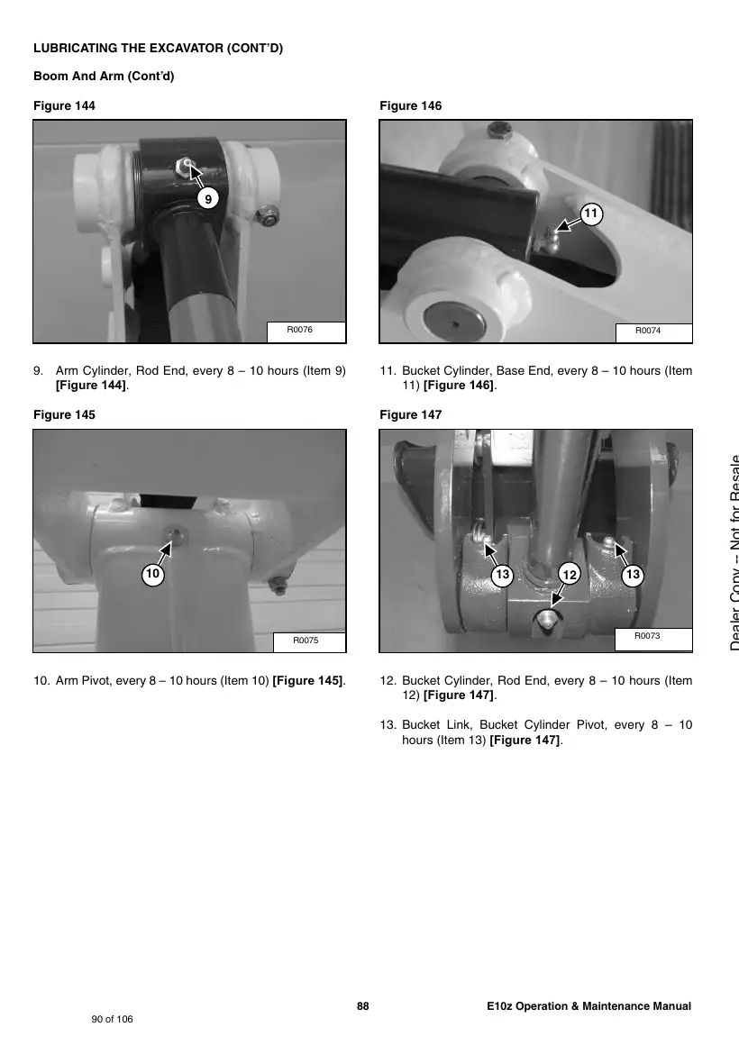 Bobcat E10z operation and maintenance manual — 7349189enGB(A), EMEA S5-K, page 90
