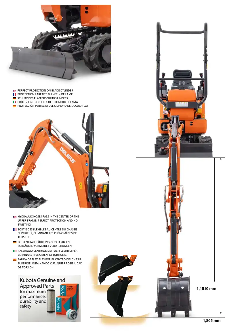 DELEKS S100 Miniexcavator PDF Catalog, page 6