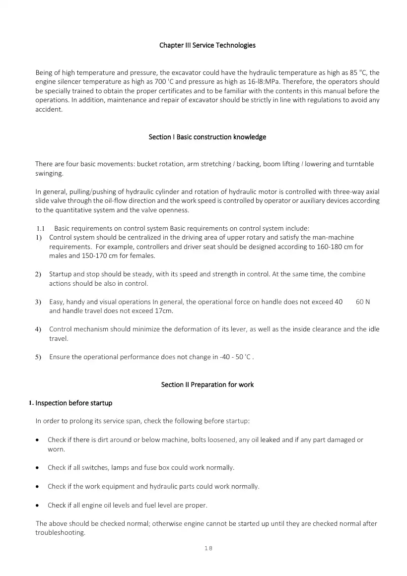 Digger King King 1.0 Operating Manual, page 18