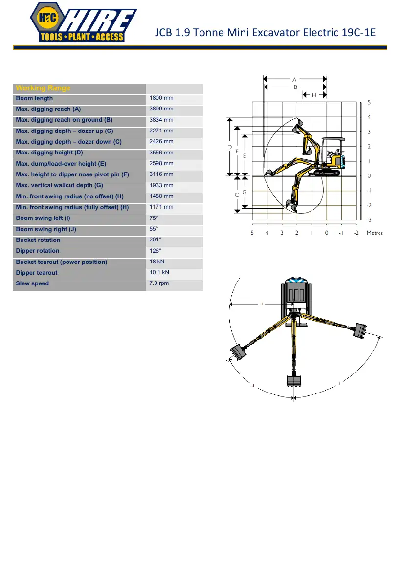 JCB 19C-1E working-range sheet, page 4