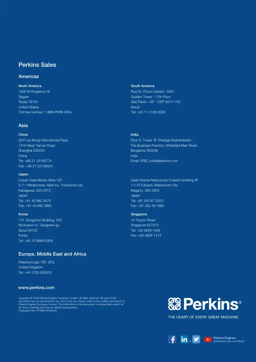 Perkins component-number confirmation — 140517050 / 26561117, page 20