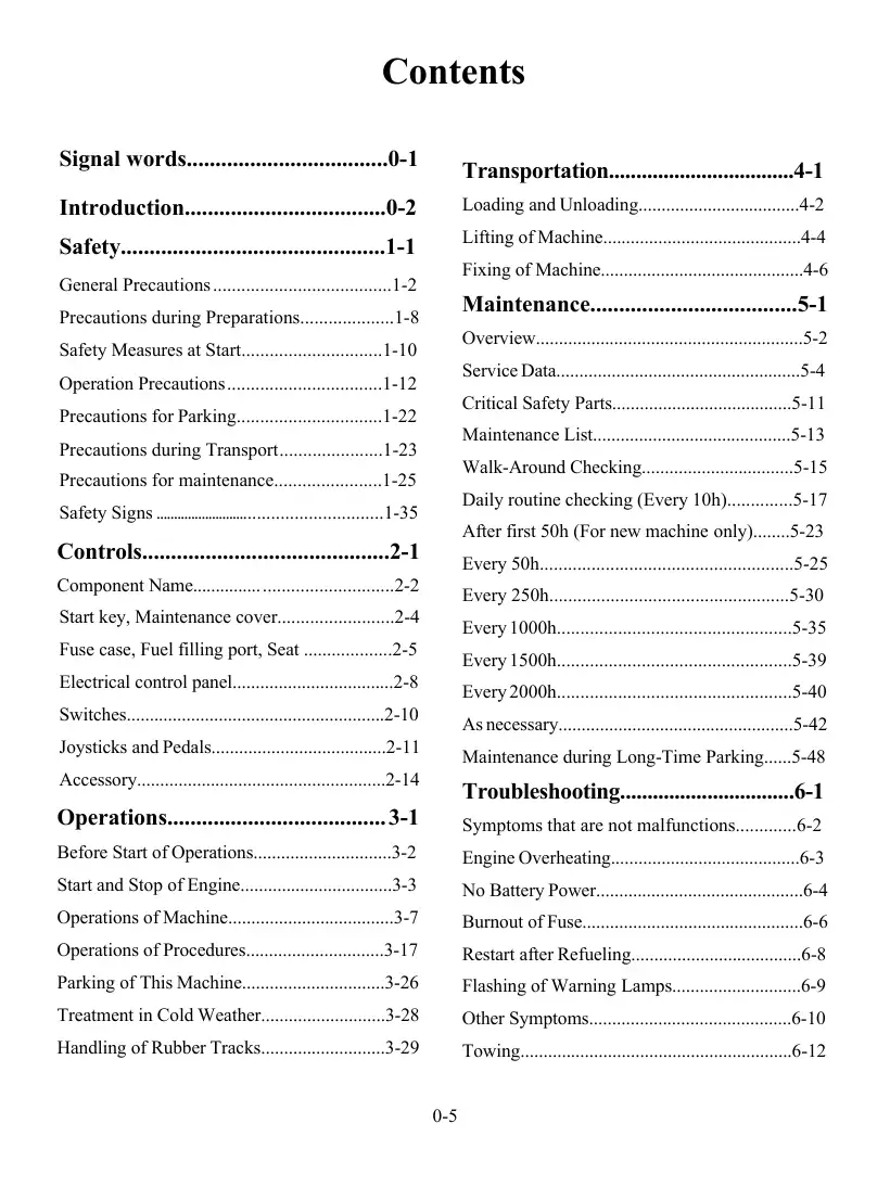 Rhinoceros XN12-8 operation, maintenance and troubleshooting manual — dealer download, page 7