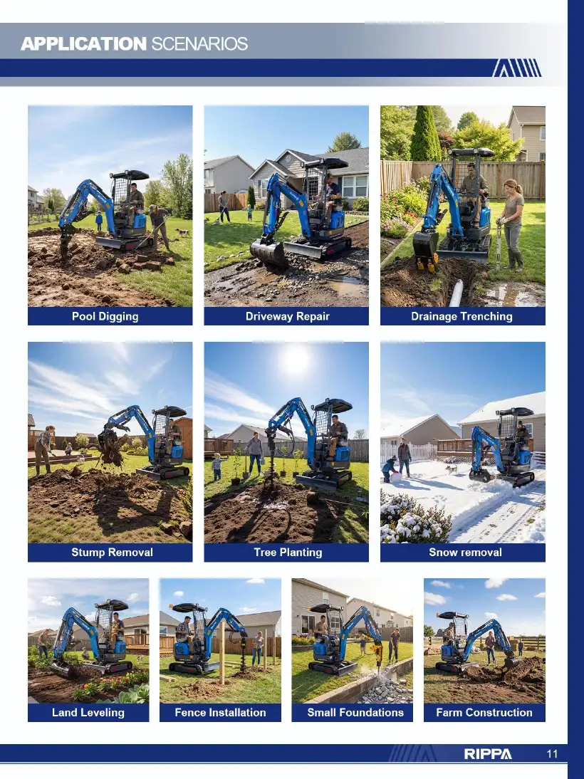 Rippa R13 Kubota product manual/specification brochure, page 11