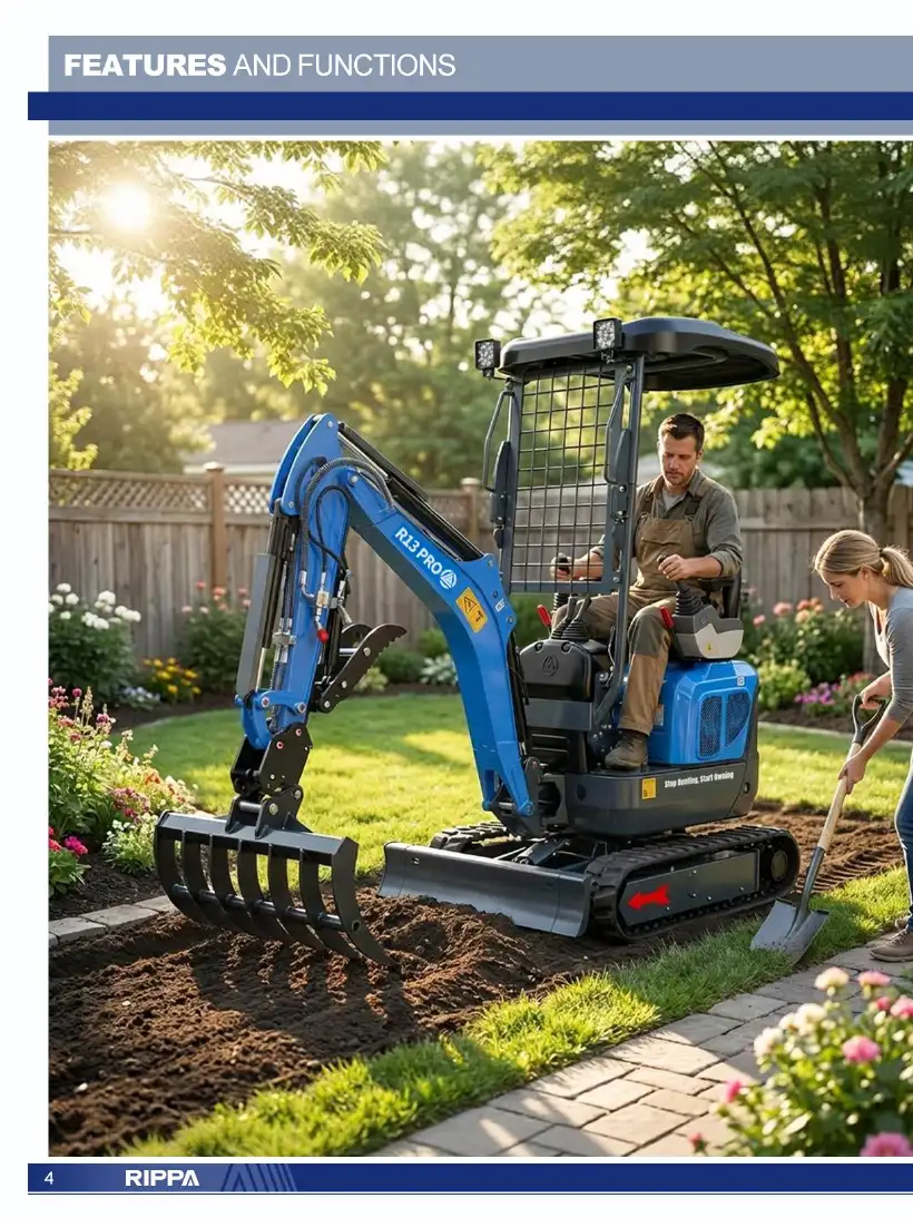Rippa R13 Kubota product manual/specification brochure, page 4