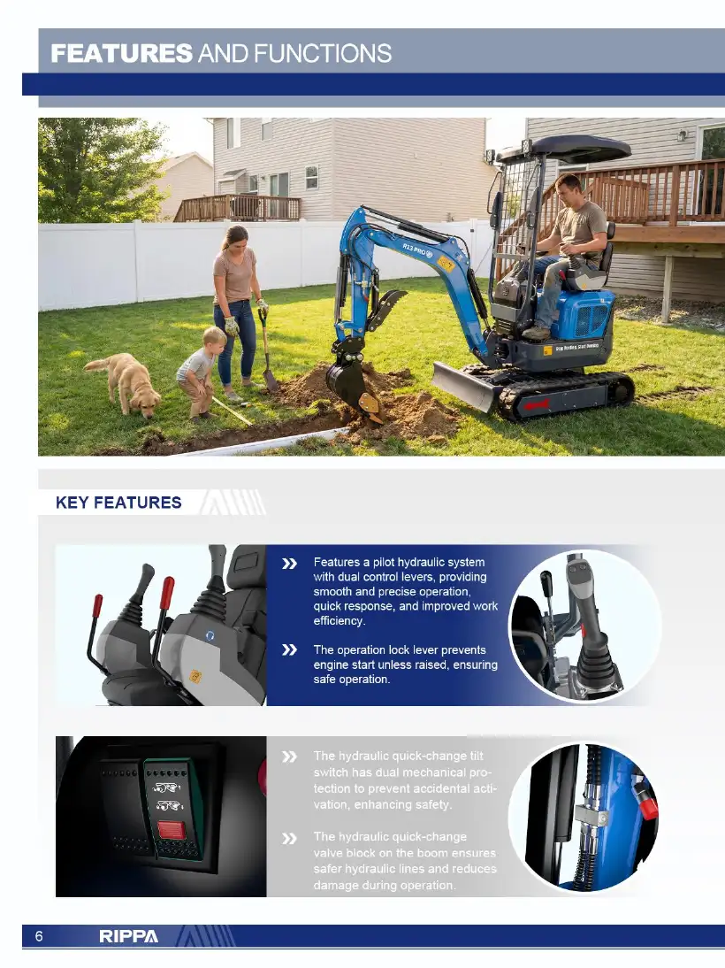 Rippa R13 Kubota product manual/specification brochure, page 6