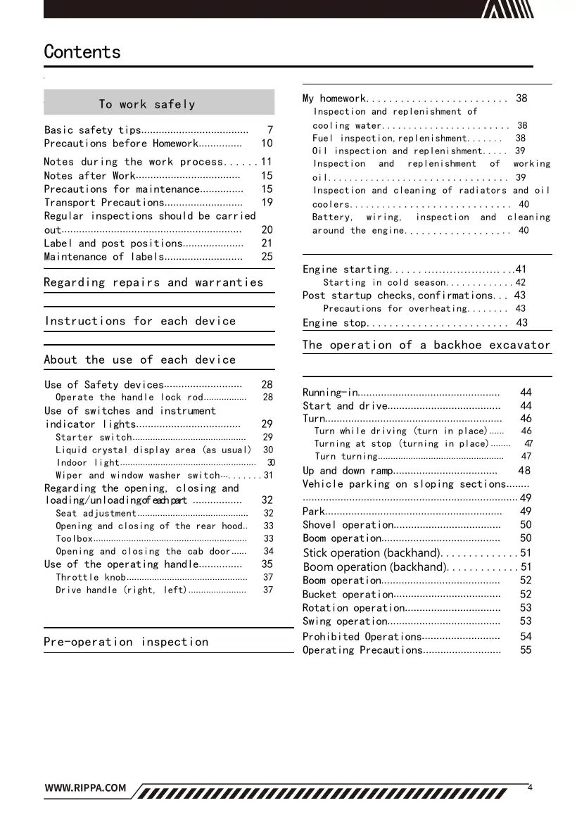 Rippa R15 Instruction Manual V5.1.1, page 4