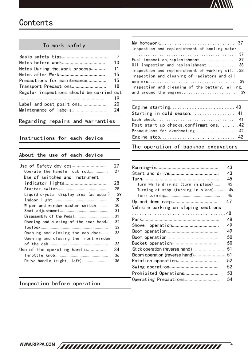 Rippa R18 Instruction Manual V5.1.2, page 4