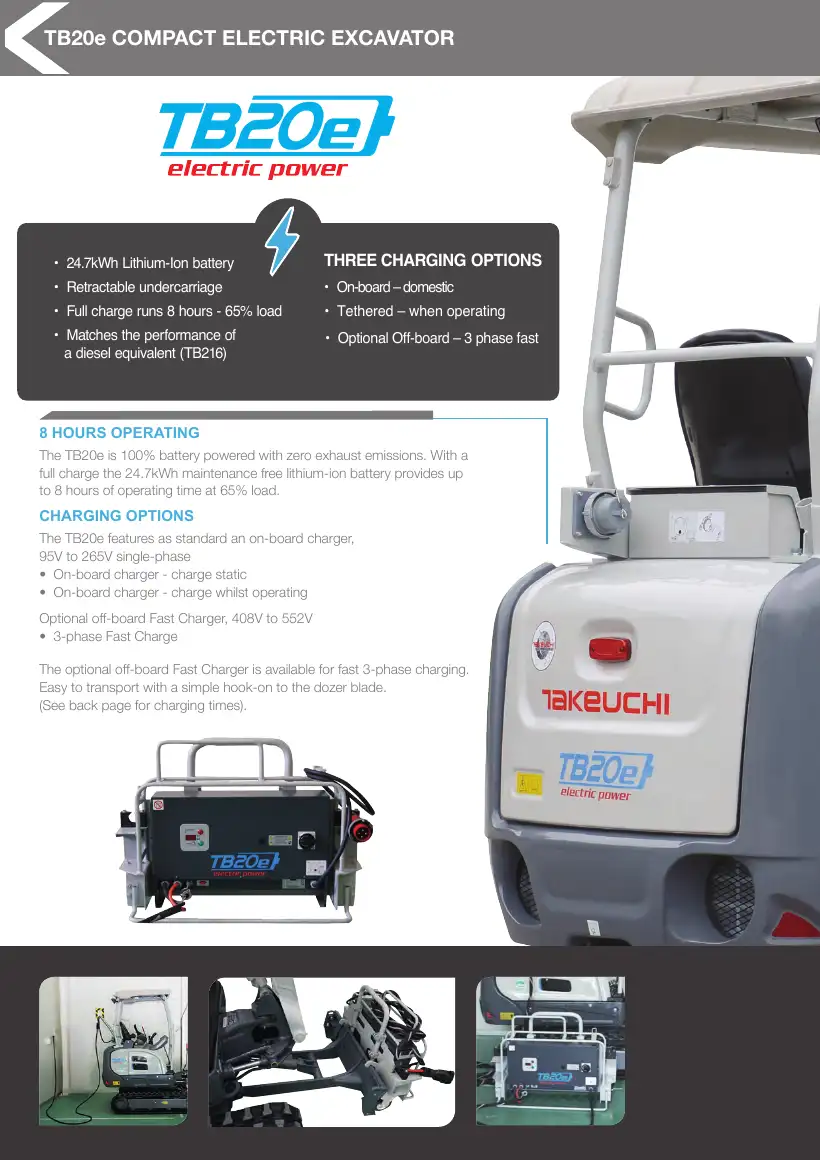 Takeuchi TB220e cab/canopy brochure Sept 2025, page 5