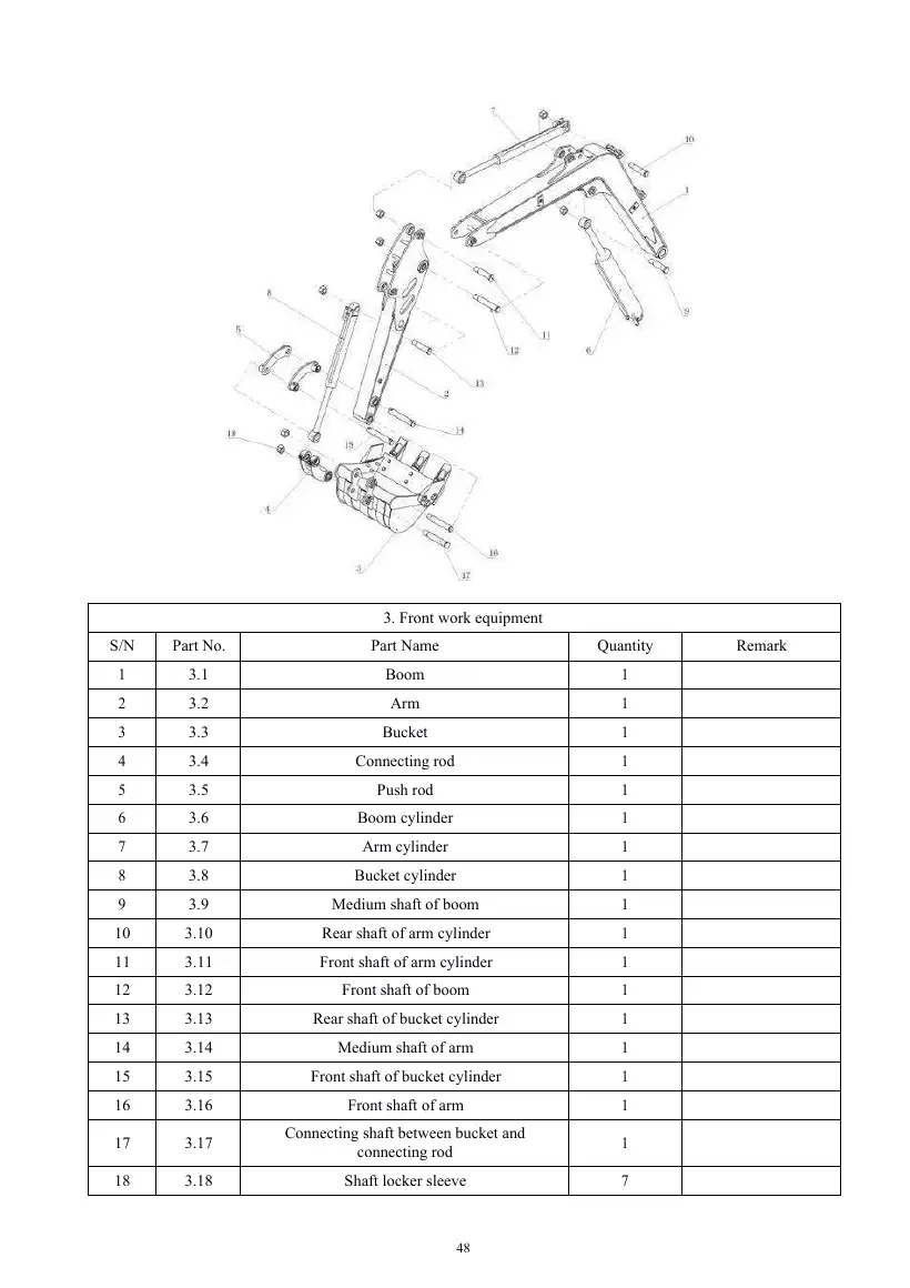 Typhon Machinery TERROR ONE STORM — operation maintenance troubleshooting assembly parts, page 46