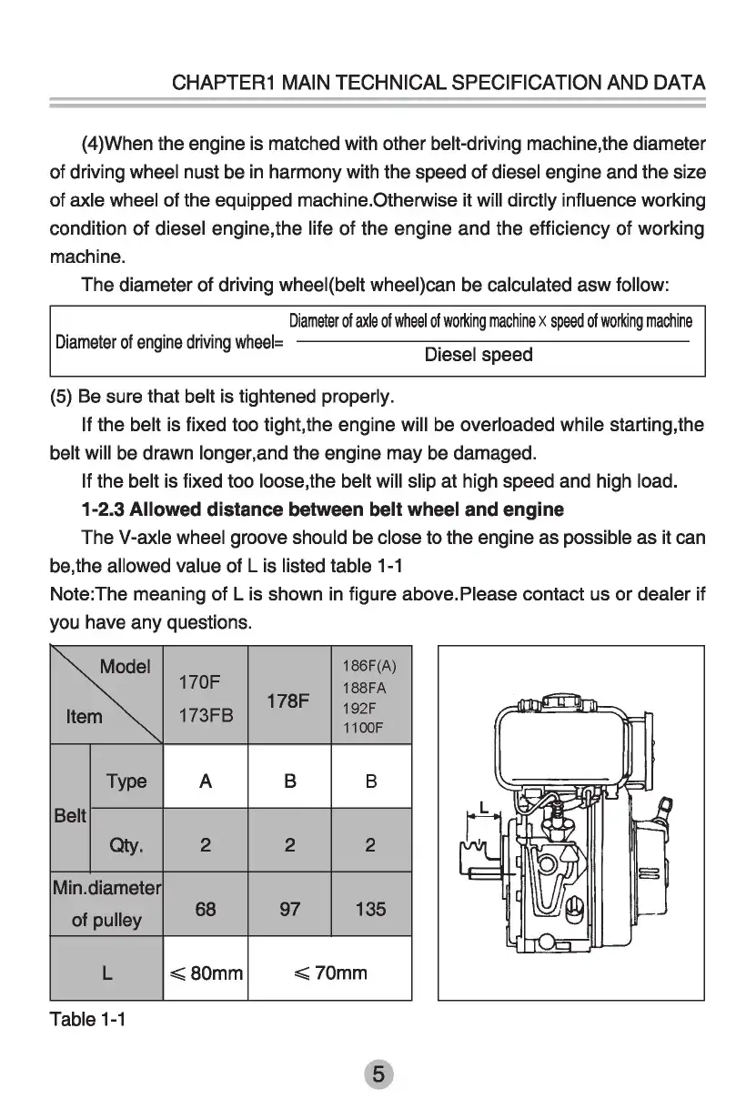 UHI UME10T / XN10 / XN10-8 / HT10 / HT10B — engine operation maintenance parts manual, page 8