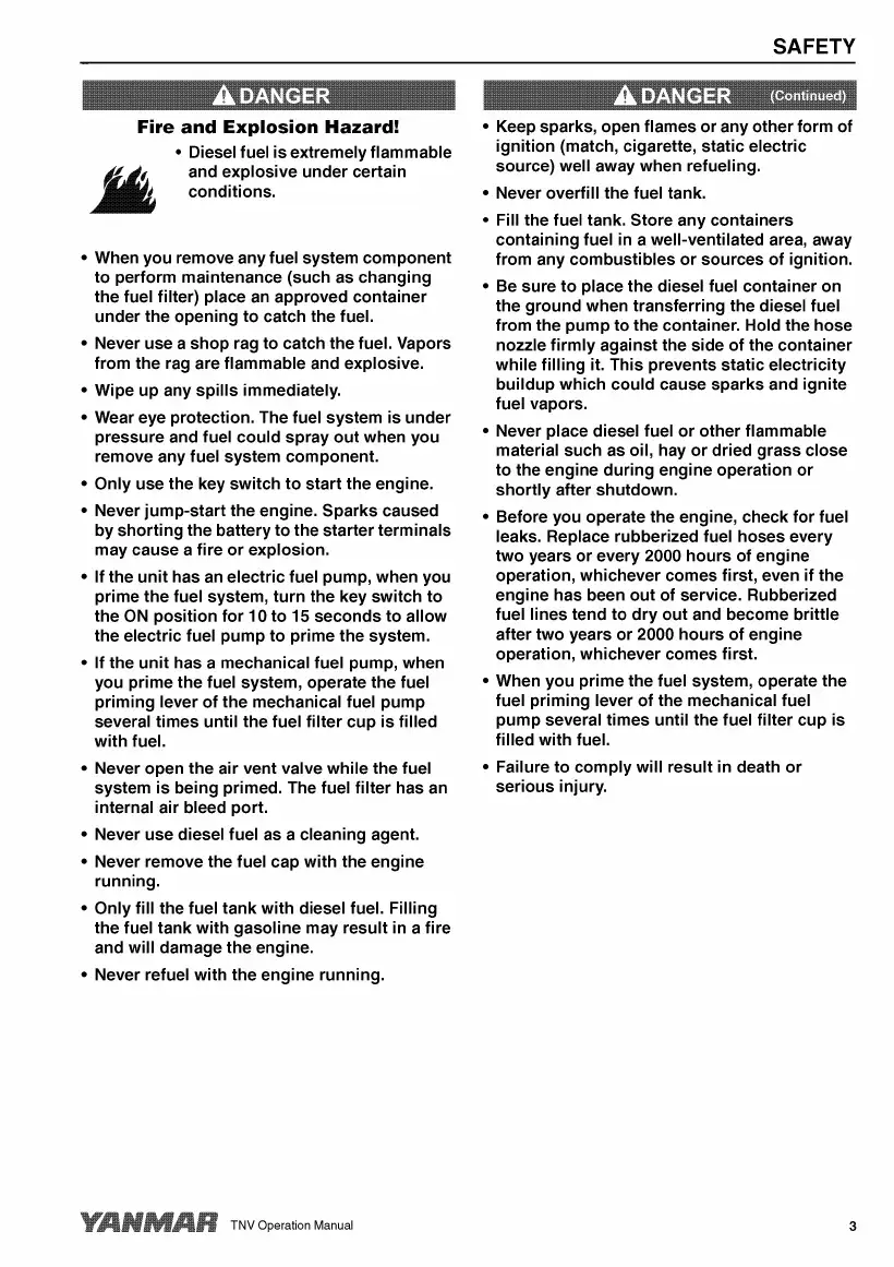 Yanmar TNV operation manual 0ATN4-G00200, page 19